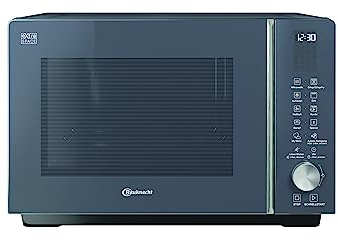 Bauknecht MF 259 SG Mikrowelle/Extra Space: Kombi Ohne Drehteller/My Menu/Crisp Fry/Spezialprogramme/Dampfgarfunktion inkl. Dampfgarbehälter/Heißluft/Quarz Grill/Auto Clean/ 25L