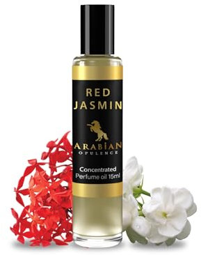 Arabian Opulence FR162 RED JASMIN Roll-on Perfume Oil | Concentrated Fragrance Body Oil | Long Lasting Oil Based Perfume for Women | Travel Size Alcohol-Free Soft Perfume Oil Bottle (15ML)