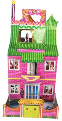 TEHAUX Villa Di Carta Per Antenati Da Bruciare Casa Di Carta Funebre Per Sacrifici Villa Di Dei Antenati Per Tradizioni Cinesi