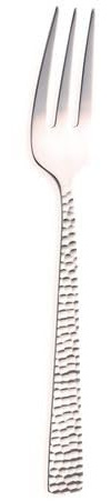 METRO Professional Fourchette à gâteau Salerno, acier inoxydable 18/0, design martelé, 12 pièces