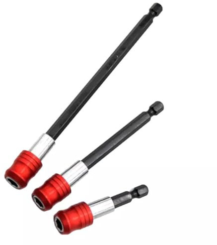 3pcs Magnetic Drill Bit Extension Set 60mm 100mm 150mm Quick Release 1/4” Hex Shank