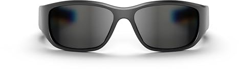Reebok Nitrous Smart Audio Sunglasses, Black Polarized Lens, Unisex, HiFi Bluetooth Sport Glasses with UV Protection - Powered by Lucyd