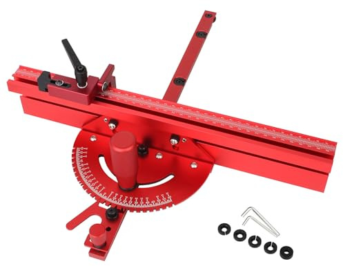 Jauges à onglet pour sciage de table - 15 angles - Outil de travail du bois - Jauges à onglet - Accessoires de clôture et de clôture