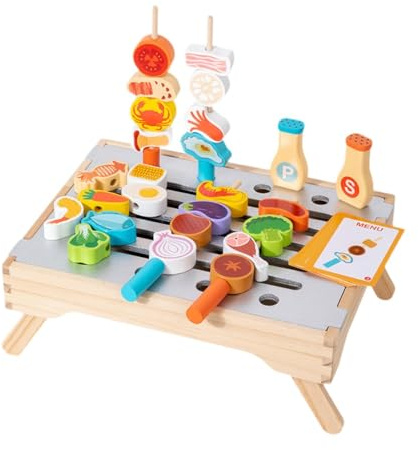 Jiuvaso nourriture pour barbecue, accessoires barbecue, jouet gril, jouets cuisine pour enfants