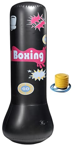 Boxningssäck För Barn - 47 Tum Boxningssandsäck För Fitness | Bounce Back Småbarn Uppblåsbar Boxningssäck Förs Fitness Gym Training Arbetsplats Utomhus