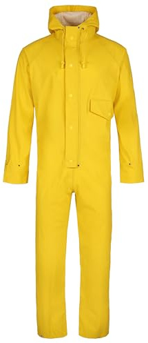Fort - Flex Coverall - Yellow Overalls - Large - Waterproof Overalls - Coverall Boilersuit - Overalls Men - Durable Mens Coveralls - Comfortable Workwear - Work Overalls for Men