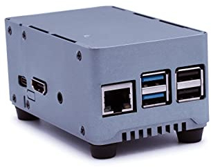 KKSB Rock Pi 4 SE Gehäuse | Radxa Rock Aluminium-Kühlkörpergehäuse | Platz für Rock 4 SE SSD oder Hats