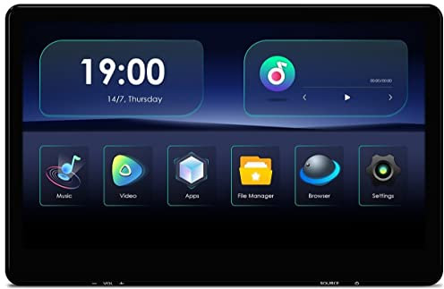 XTRONS Android 11 Car TV Tablet for Back Seat, 14-inch IPS Touched Car Screen Car Headrest Monitor 32GB Portable Video Player Support Netflix/YouTube, 4K Video, WiFi, HDMI