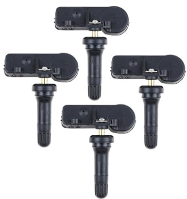 NEGRO 4 Uds TPMS Sensor de Monitor de presión de neumáticos apto for Peugeot 3008 5008 Citroen C4 B53 DS4 B75 DS5 B81 9673860880 accesorios de coche monitoreo de presión de neumáticos