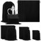 Glarks 4 pièces 11,8 x 15,7 pouces noir anti - décoloration sac de rangement bijoux argenterie protection chaussures plates tissu sac en tissu
