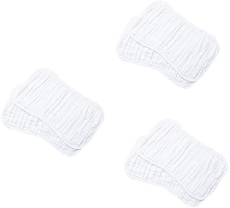 VICASKY 6pcs Burping Bib Burp Cushion for Quick Absorb Towel Comfortable Muslin for Newborn