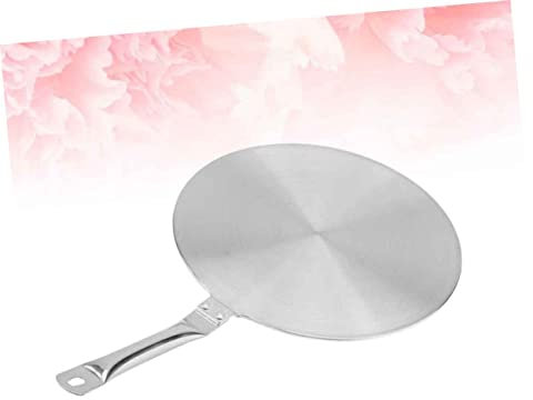 HOMOBABE Placa De Conducción Magnética para Cocina De Inducción Disco Térmico Individual Accesorios para Placa De Calentamiento Placa Convertidora Plateada