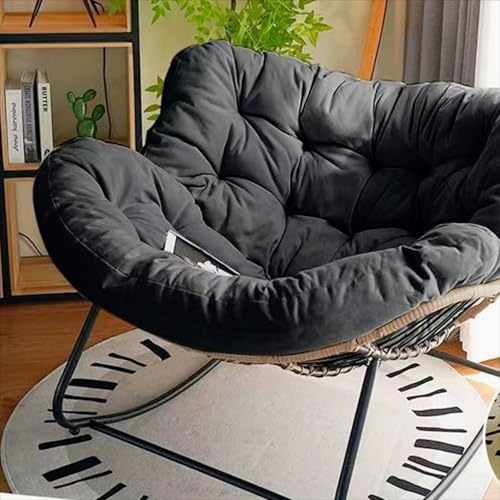 MZBDYYF Rocking Chairs Cushions for Adults Giant Patio Rocking Chair Replacement Cushion Indoor Outdoor Egg Chair Cushion 4×37.4×45.2 Cotton Filling is Soft and Skin-Friendly