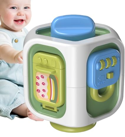 Generisch Cubo de empleo para bebés | Juguetes para habilidades motoras - Juego educativo interactivo sensorial para promover el desarrollo y el aprendizaje lúdico para bebés y