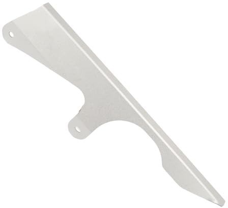Keenso Motorcykelkedjeskydd Kedjeskydd i Aluminium med Anodiserad Matt Yta Skyddar Kedjan Från Skräp och Rost Passar för Monkey 125 2018 Till 2023 för Daglig Körning (Silver)