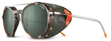 Julbo Legacy Heritage Sunglasses - Brown/Orange Frame - Green w/Silver Mirror Lens (Spectron 3 Polarized)