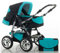 Kombi-Kinderwagen Flash 2 in 1 inkl. Sportsitz und umfangreichem Zubehör in 38 Farben