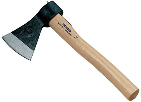 AUSONIA - 27106 Hacha Carpintero LENADOR 800 G con Mango DE Madera CM 33