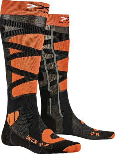 X-Socks Ski Control 4.0 Chaussette de Ski Gris Unisex Taille 42-44