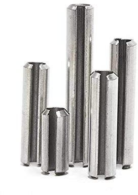 Pasador cilíndrico elástico de acero inoxidable 304, pasador de posicionamiento dividido, pasador dividido, pasador de resorte, pasador hueco-D6 * 18 -40 piezas