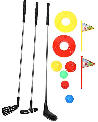 10pcs Kids Club Set, Clubs Toy Set Flag Mat Practice Balls Kids Sport Toys for Preschool Education Outdoor Entertainment
