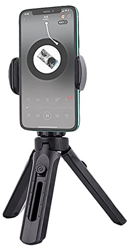 SHULLIN Flexibel Handy Stativ Handyhalterung Tischstativ Mini Zubehör 360°Rotation Mit Smartphone Halterung für iPhone Samsung Huawei Vlogging Live-Streaming (2)