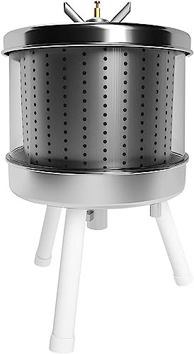 Pressoir a fruit Presse-agrumes manuel for raisin, presse-vin à eau en acier inoxydable, presse-cidre de fruits, avec protection contre les éclaboussures, for la fabrication de miel et de jus de vin