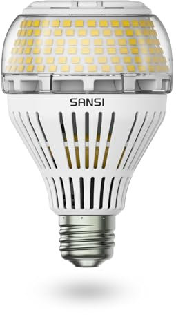 SANSI 30W LED Lampe, Superhell Kaltweiß 5000K E27 LED Birne, Entspricht 450W Glühbirne, 5000LM Energiesparende Leuchtmittel mit 270° Abstrahlwinkel für Büro, Werkstatt, Garage, Nicht Dimmbar