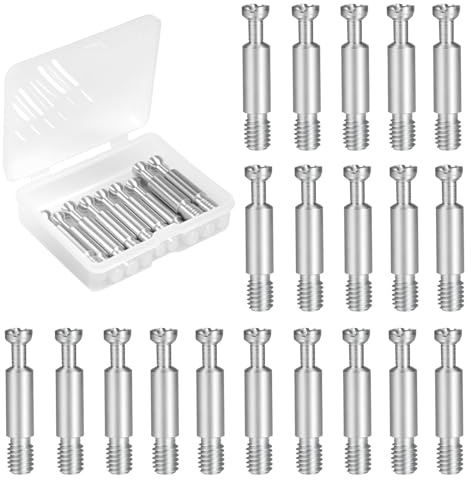 32mm Furniture Connecting Fittings, Zinc Plated Iron Threaded Dowel Screws