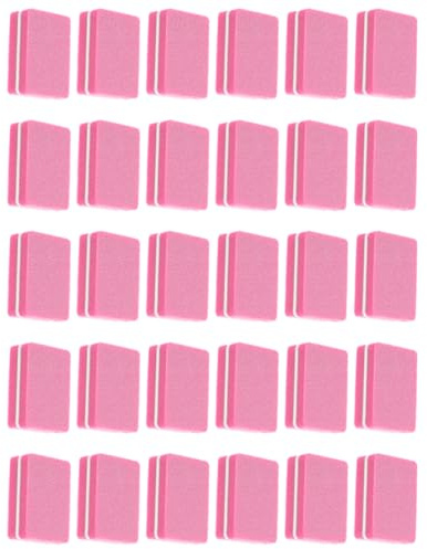 Angoily 50PCS Pink Sponge Nail Files Double-Sided Mini Nail Polishing Buffing Blocks Handheld Shaping Tools for Manicure and Pedicure Use at Home and Salon