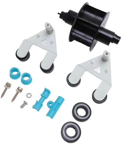 Tnfeeon Kit Universel de Turbine d'aspirateur de Piscine, Kit de Reconstruction de Cadre en PVC de qualité Supérieure avec Turbine Principale et Roulements, Forte Aspiration des Débris pour Les
