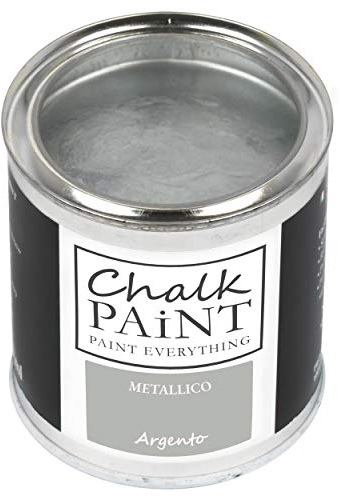 Chalk PAiNT PAINT EVERYTHING VERNICE METALLICA Professionale ARGENTO 250 ml - Aderisce a tutti i materiali senza carteggiare