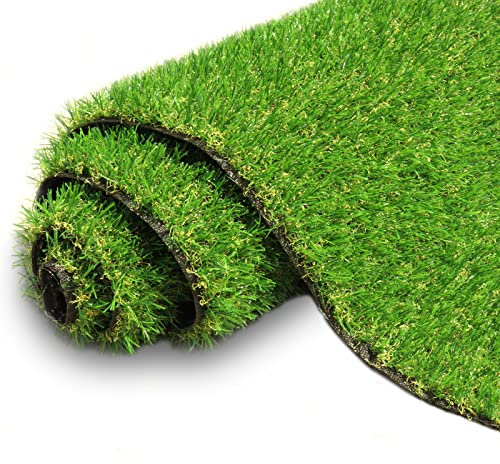 AYOHA Artificial Turf Grass 3' x 5' with Drainage, 0.8 Inch Realistic Fake Grass Rug Indoor Outdoor Lawn Landscape for Garden, Balcony, Backyard, Patio, Synthetic Turf Mat for Pet Dogs, Customized