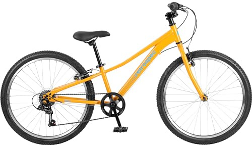 Retrospec Dart 20 & 24 Inch Kids Bike - 7-Speed Hybrid Bicycle for Ages 6-11 with 29in All-Season Tires & Shock Absorption - Adjustable Height Youth Bike with V-Brakes & Smooth Gear Shifting