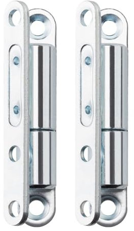 SOTOOLS Lot de 2 charnières de porte/à visser avec technologie de roulement lisse sans entretien pour portes jusqu'à 40 kg 15 x 83 mm galvanisé.