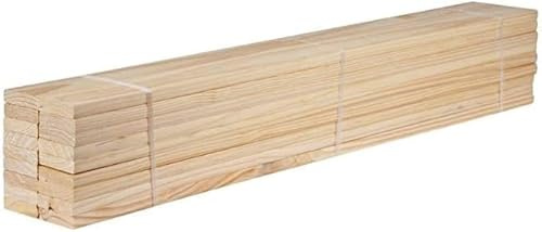 STOREX Pack Of 10 Heavy Duty Wooden Bunkie Board Replacement Slats in 3 Feet Single/ 4 Feet Small Double/ 4 Feet 6 Inch Double/ 5 Feet king Size/ 6 Feet Super King (2 Feet 6 Inch Small Single)
