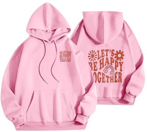 Pink Palm Puff Hoodie Kids,Ladies Hoodies UK Clearance,Hoodies for Girls Cute Print Casual Graphic Jumpers Oversized Y2K Sweatshirt Long Sleeve Fall Outfits Y2K Clothes Pullover Tops