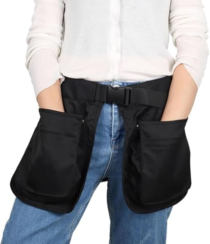 Grembiule da addestramento per cani, con tasche rimovibili e cintura regolabile, tasche portaoggetti per attrezzi, da donna, uomo, marsupio multifunzione multiuso con cerniera e tasche mult