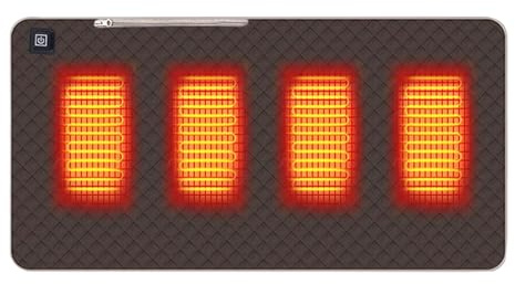 Heated Seat Pad, USB Powered Cordless Portable Heated Cushion, 3 Temperature Levels & Fast Heating, for Office Chair, Stadium and Camping