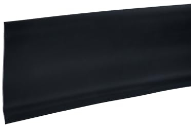 M-D Building Products 4-Inch x 60-Feet Dry Back Vinyl Wall Base, Flexible Dry Back Vinyl Trim with Toe - Easy Install Molding Trim for Floors and Baseboards, Black (73896)