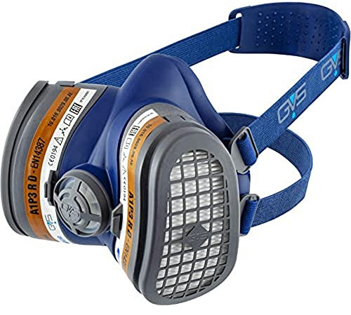 GVS SPR504 Maschera Elipse senza Manutenzione con filtri FFA1P3 per Gas Organici e Polveri, M/L