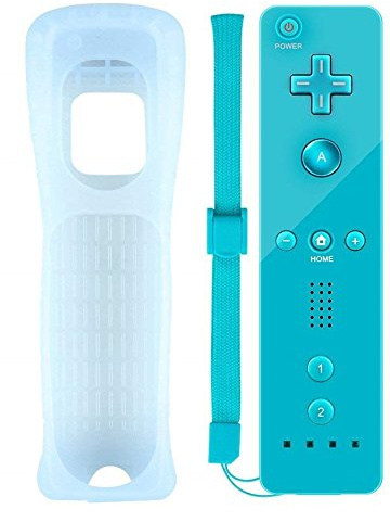 ameego Baby Blue Remote Controller Compatible with any version of Nintendo Wii and Wii U console (Third Party Product)