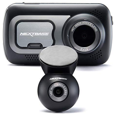 Nextbase 522GW Dash Cam Front and Rear Camera- 1440P/30fps QUAD HD- WiFi Bluetooth- Built-in Alexa- GPS Emergency Response- In Car 280° / 360 Dual Dash Cam Rear Window 6 Lane Wide Recording