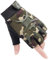 WanBeauty Fahrradhandschuhe für Mountainbike, Rennrad, warme Winterhandschuhe, Kinder, Outdoor, Reiten, rutschfest, atmungsaktiv, Halbfinger-Handschuhe, Camouflage, 1 Paar