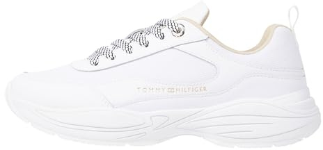 Tommy Hilfiger Chunky Runner FW0FW07708, Sneaker da Corsa Donna, Bianco (White), 36 EU