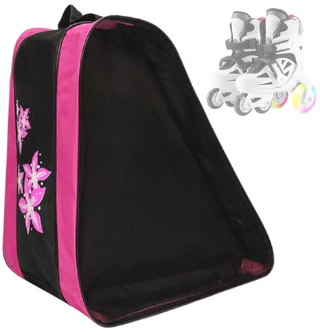 Schlittschuhtasche – Aufbewahrungstasche für Schuhe für Mädchen und Jungen, Kleidung und Wasserflaschen, Organisationstasche für Skating-Liebhaber, Anfänger für Skigebiet, Garage