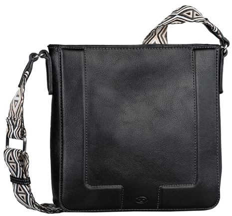 TOM TAILOR Nani Damen Umhängetasche Crossbody Bag Mittelgroß Schwarz