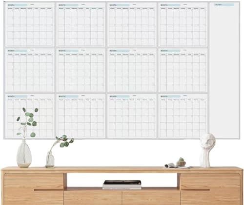 radering väggkalender | våt och radering årlig väggplanerare, gigantisk raderbar väggkalender för att göra-lista, möten, påminnelser