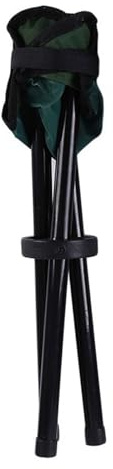 Taburete de pesca portátil de 30,5 cm de altura, plegable, de 3 patas, para senderismo, camping, picnic, playa, viajes, actividades al aire libre, taburete plegable de tres patas para terrenos
