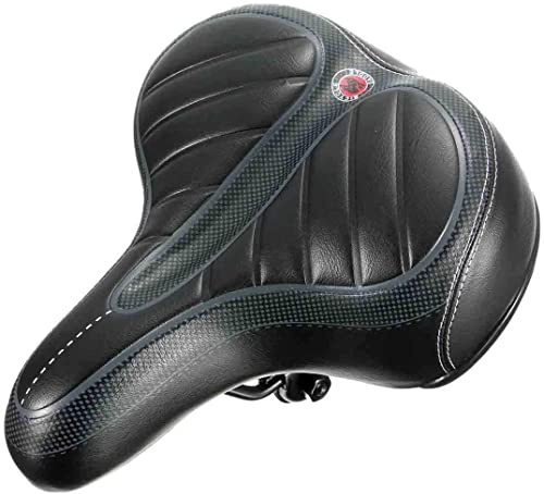 Bicicleta, cojín para sillín, Bicicleta, Asiento de Bicicleta, Cojín Asiento Sillín Comfort Wide Big Bum Gel Cruiser con Almohadilla Suave Extra Deportivo